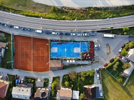 Fotografije z otvoritve košarkarskega igrišča Gorana Dragića